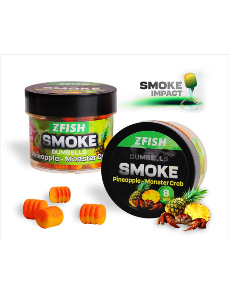 Zfish Smoke Dumbells POP-UP 8mm Pineapple-Monster Crab ZFISH - 1