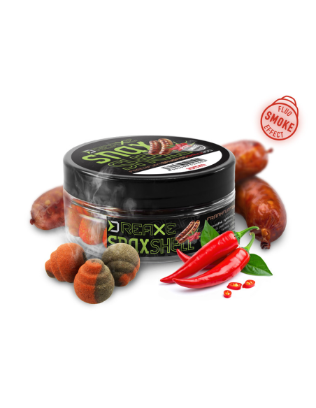 Przynęta Wfters Smoke D SNAX SHELL 10mm Frankfurterka - Chilli DELPHIN - 1
