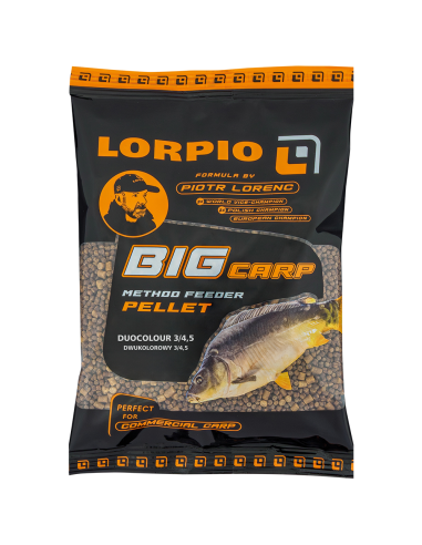 PELLET LORPIO BIG CARP DUOCOLOUR 3,0mm/4,5mm 700g Lorpio - 1
