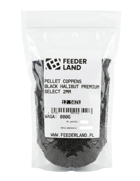 Pellet Coppens Black Premium Select Halibut 800g - 2mm