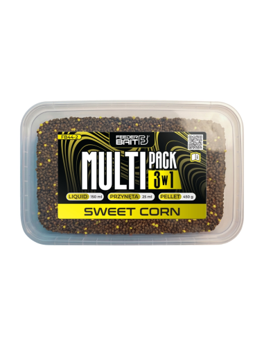 Feeder Bait Multipack 3w1 Pellet, Liquid, Waftersy - Sweet Corn FEEDER BAIT - 1