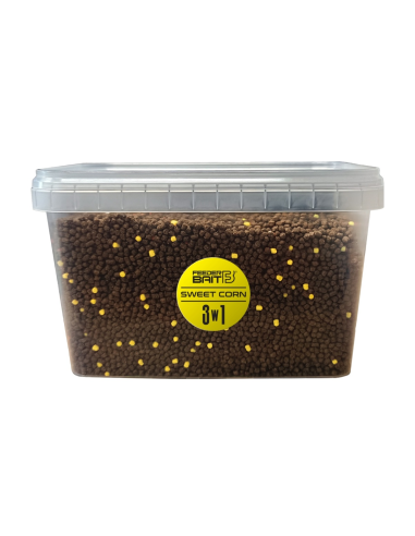 Feeder Bait Multipack 3w1 Pellet, Liquid, Waftersy - Sweet Corn FEEDER BAIT - 3