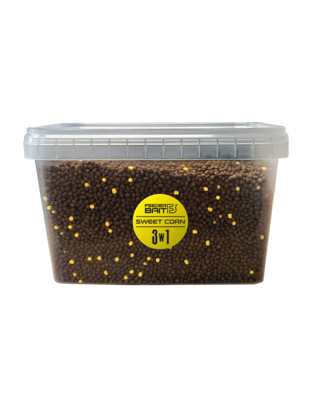 Feeder Bait Multipack 3w1 Pellet, Liquid, Waftersy - Sweet Corn FEEDER BAIT - 3