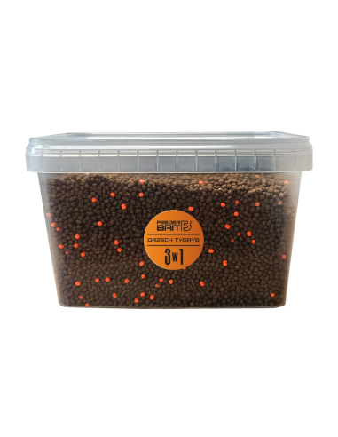 Feeder Bait Multipack 3w1 Pellet, Liquid, Waftersy - Orzech Tygrysi FEEDER BAIT - 3