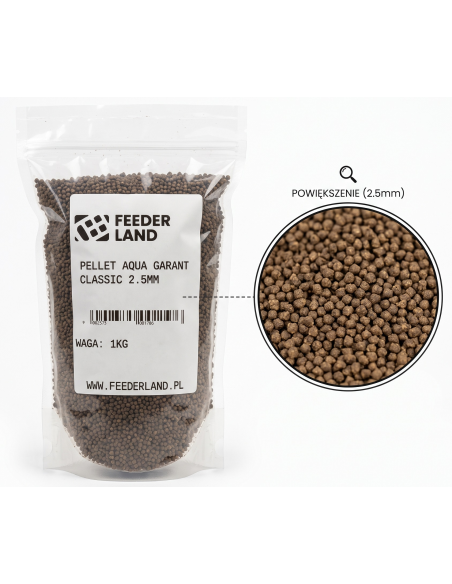 Pellet Aqua Garant Classic 2.5mm 1kg AQUA GARANT - 1