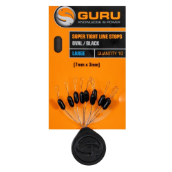 Stopery Guru Super Tight Line Stops Oval Black - L GURU - 1