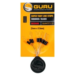 Stoper Guru Super Tight Line Stops Squared Black M GURU - 1