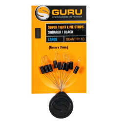 Stoper Guru Super Tight Line Stops Squared Black L GURU - 1