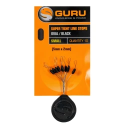 Stopery Guru Super Tight Line Stops Oval Black - S GURU - 1
