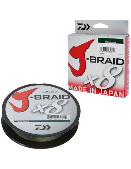 Plecionka Daiwa J-Braid 150m Dark Green x8 0,10mm DAIWA - 1