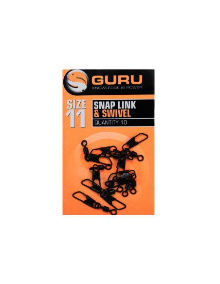 Krętlik z agrafką Guru Snap Link + Swivels GURU - 1