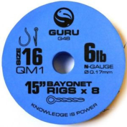 Przypony Guru QM1 Bayonet 38cm - 16 - 0,17mm GURU - 1