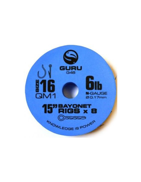 Przypony Guru QM1 Bayonet 38cm - 16 - 0,17mm GURU - 1