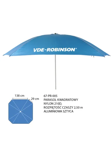 Parasol VDE-Robinson kwadratowy 250cm