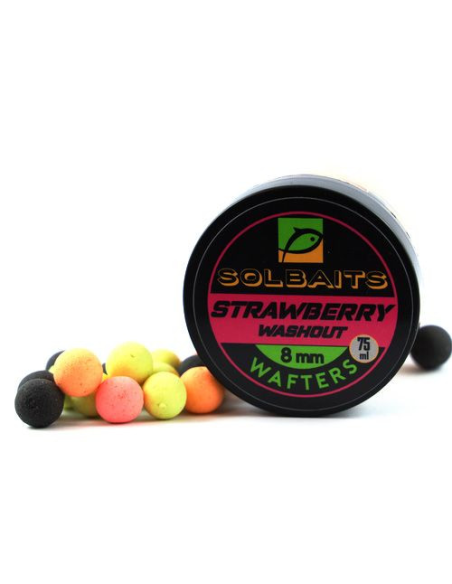 Wafters Solbaits Strawberry Washout Mix 8mm 50ml SOLBAITS - 1