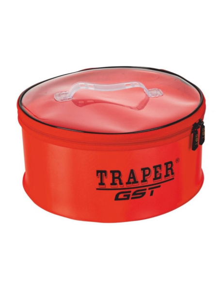 Pojemnik Okr. TRAPER GST PCV z zamknięciem czerwon TRAPER - 1