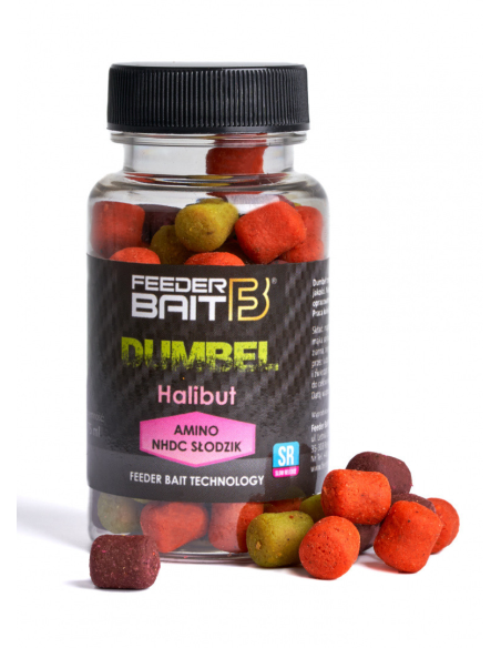 Feeder Bait DUMBEL 8mm 75ml Fluo Halibut FEEDER BAIT - 1 Feeder Bait DUMBEL 8mm 75ml Fluo Halibut FEEDER BAIT - 1
