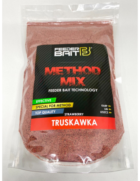 Zanęta Feeder Bait Method Mix Truskawka 800g FEEDER BAIT - 1