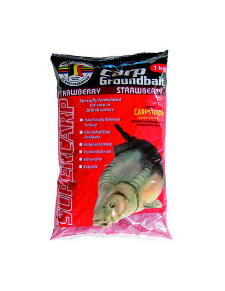 Zanęta MVDE Supercarp Strawberry 1kg MARCEL VAN DEN EYNDE - 1