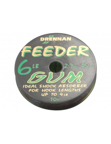 Power GUM DRENNAN FEEDER-GUM Red 0,55mm 10M
