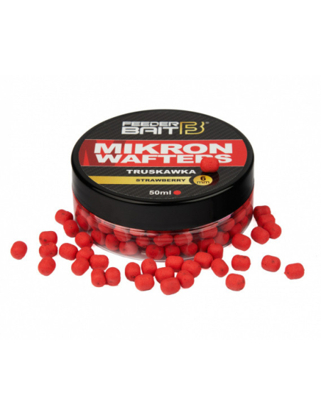 Feeder Bait Mikron Wafters 6mm Truskawka FEEDER BAIT - 1