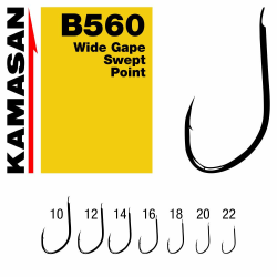 Haczyki Kamasan B560 Wide Gape Barbed 10 KAMASAN - 1