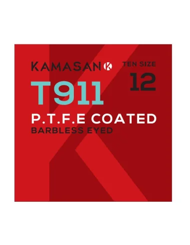Haczyki Kamasan T911 P.T.F.E Barbless Eyed - rozmi
