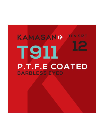 Haczyki Kamasan T911 P.T.F.E Barbless Eyed 16 KAMASAN - 1