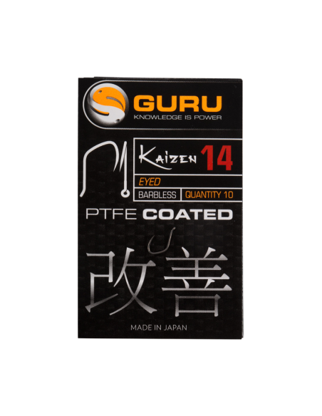 Haczyki Guru Kaizen Barbless Eyed 14 GURU - 2
