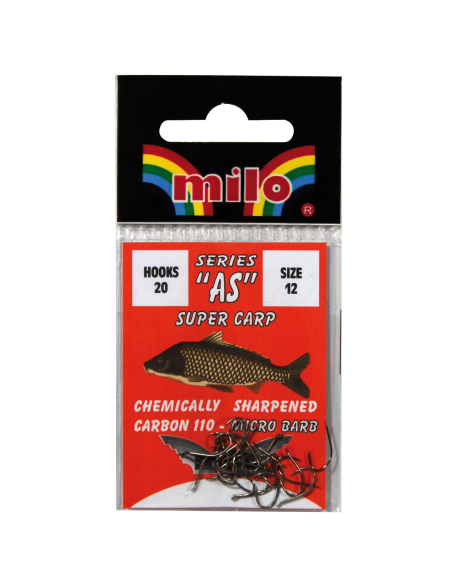 Haczyki MILO AS CARBONE 110 20szt 12 MILO - 2