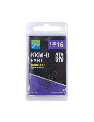 Haczyki Preston - KKM-B Eyed Barbless – 16