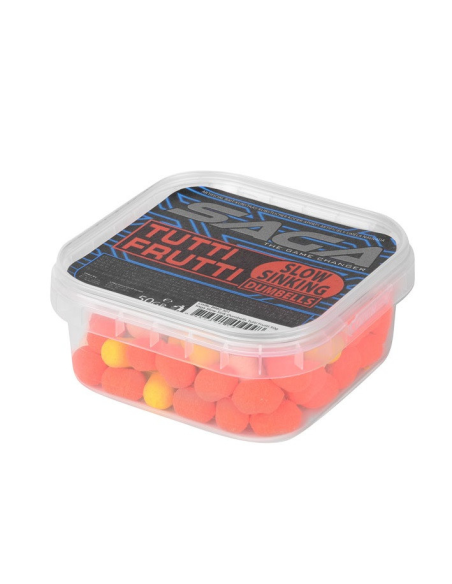 Dumbells Saga Slow Sinking Tutti Frutti 10mm CRESTA - 1 Dumbells Saga Slow Sinking Tutti Frutti 10mm CRESTA - 1