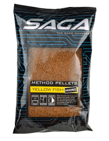 Pellet Saga Yellow Fish Micro 2mm 700g