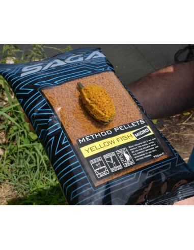 Pellet Saga Yellow Fish Micro 2mm 700g CRESTA - 2