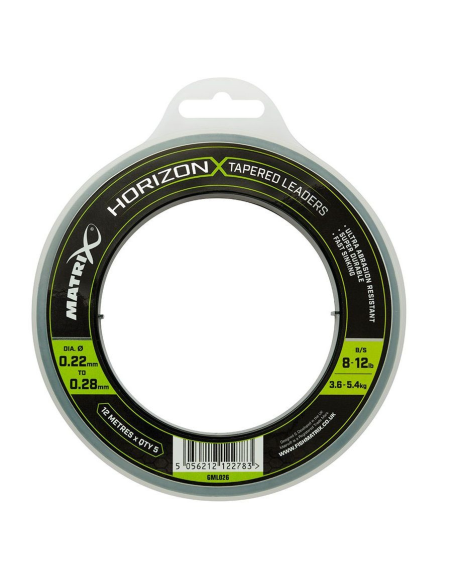 Strzałówka Matrix Horizon X Tapered Leaders 0.22 - 0.28mm MATRIX - 1 Strzałówka Matrix Horizon X Tapered Leaders 0.22 - 0.28mm MATRIX - 1