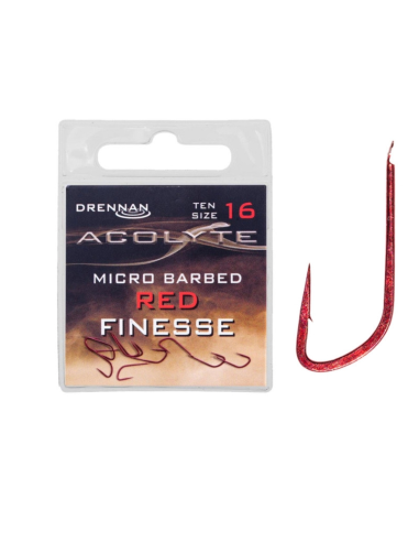 Haczyki Drennan ACOLYTE RED FINESSE Nr 22