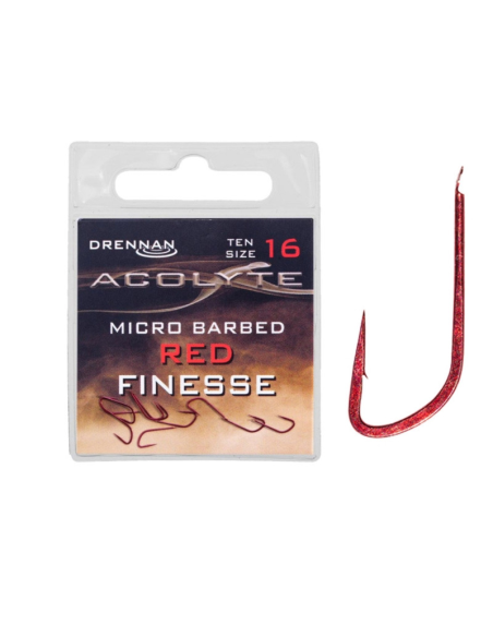 Haczyki Drennan ACOLYTE RED FINESSE Nr 18 DRENNAN - 1