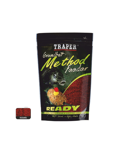 Zanęta Traper Method Feeder Ready Truskawka 750g TRAPER - 1