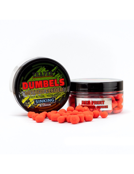 Dumbels Traper MF Sinking 8-10mm 50g Czerwone owoce TRAPER - 1