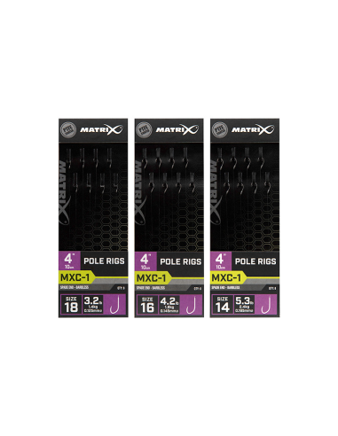 Przypony Matrix MXC-1 Pole Rig 10cm - 14 - 0,165mm MATRIX - 2
