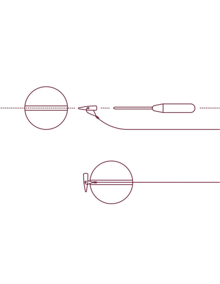 Quiskstops Delphin żółty różowy 7mm DELPHIN - 2