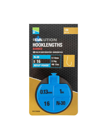 Przypony Preston Revalution 100cm N-30 - 16 - 0.13mm PRESTON - 1