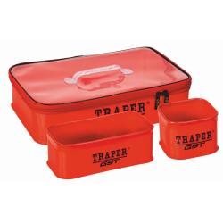 ZESTAW POJEMNIKÓW TRAPER GST CZERWONE PCV 30*45*10cm TRAPER - 1 2