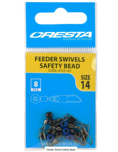 Łącznik Cresta Feeder Swivel Safety Bead 14