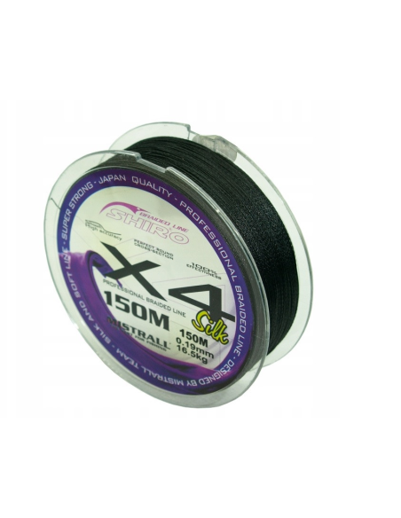 Plecionka Mistrall Shiro Black 150m x4 0,08mm MISTRALL - 1
