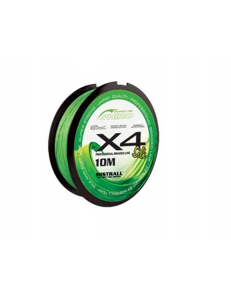 Plecionka Mistrall Shiro Green 10m x4 0,04mm MISTRALL - 1