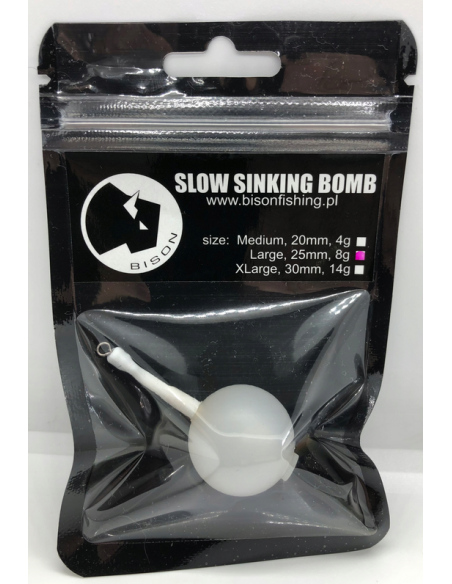 Slow Sinking Bison Fishing Bomb 25mm BISON FISHING - 1