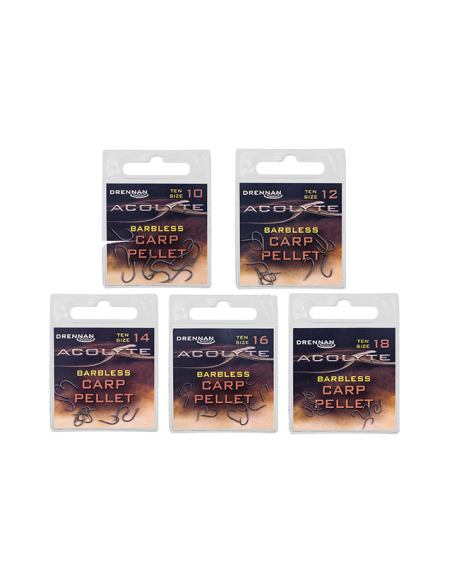 Haczyki Drennan ACOLYTE CARP PELLET Barbless Nr12 DRENNAN - 1