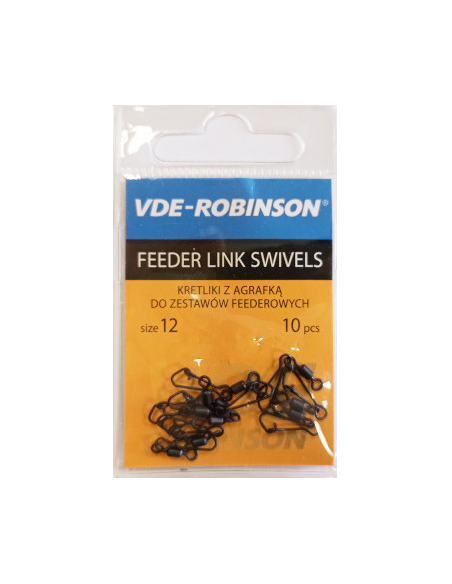 Krętliki z agrafką VDE-Robinson do zestawów feederowych rozm 10 10szt ROBINSON - 1