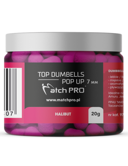 Dumbells MatchPRO Pop Up Halibut 7mm 20g MatchPRO - 1